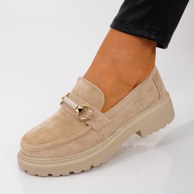 Pantofi Casual Viardo Beige