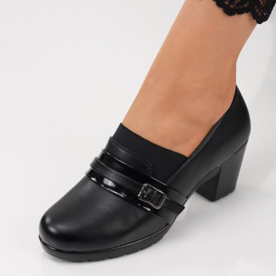 Pantofi Cu Toc Andreea Black